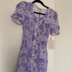 ROUJE Floral Print Knee-Length Dress w/ Tags